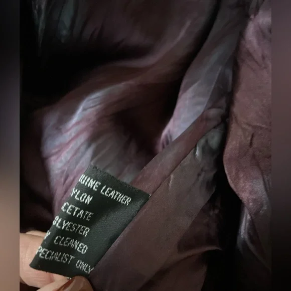 Fluid Internationale~Men’s~Vtg.~Dark Green~Genuine Leather~Bomber Jacket~Size XL - Picture 16 of 16